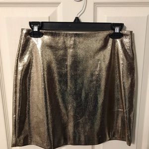 Forever 21 gold sparkly skirt